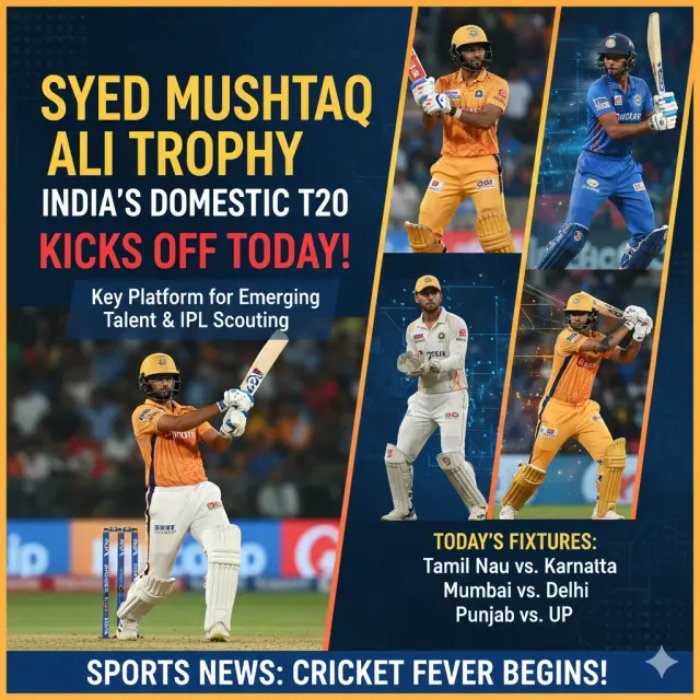 Syed Mushtaq Ali Trophy: India’s Top Domestic T20 Tournament Kicks Off Today