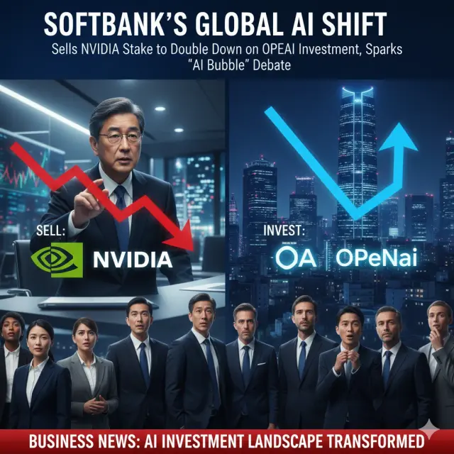 SoftBank Shifts AI Strategy, Sells Nvidia Stake to Double Down on OpenAI Investment